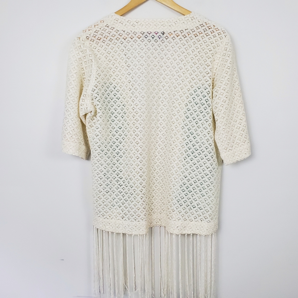 CRAZY TRAIN | Embroidered Fringe Cardigan/… - Picture 2 of 5